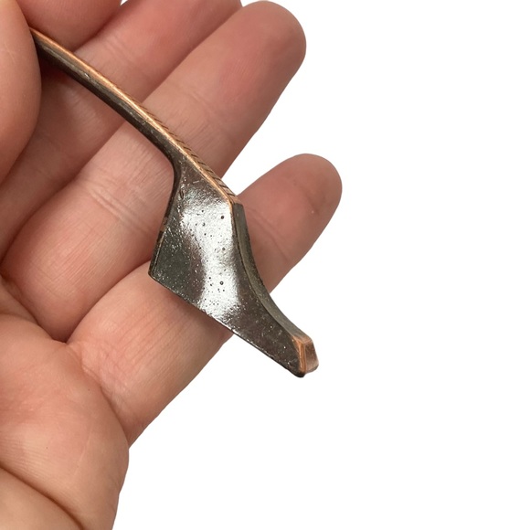 Set of 4 Vintage Copper Handles MCM Midcentury Era - 3 inches hole to hole - Picture 3 of 8